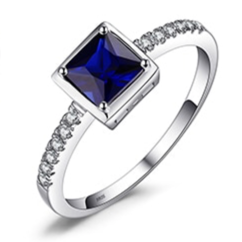 Lab Created Sapphire Ring