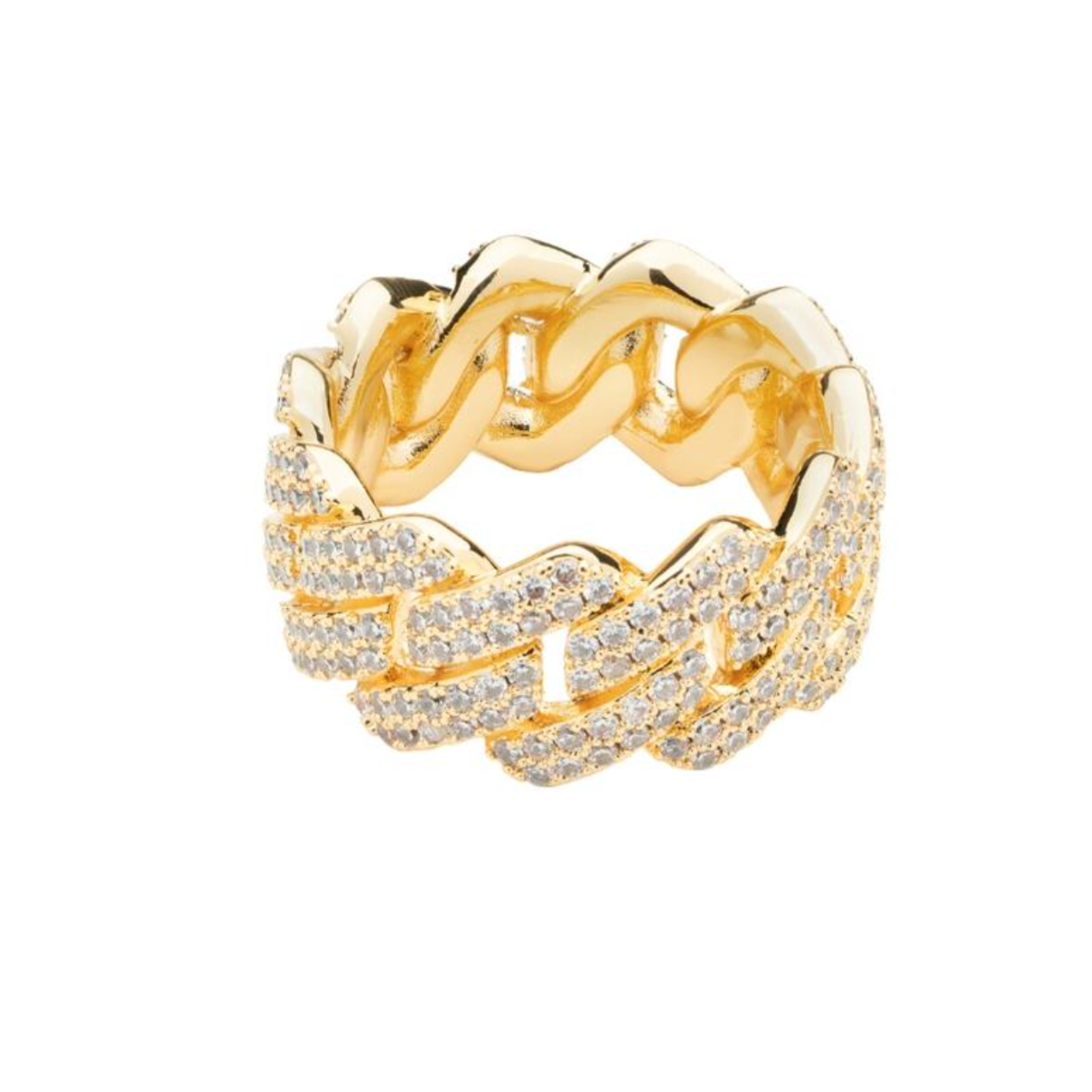 Prong Cuban Ring