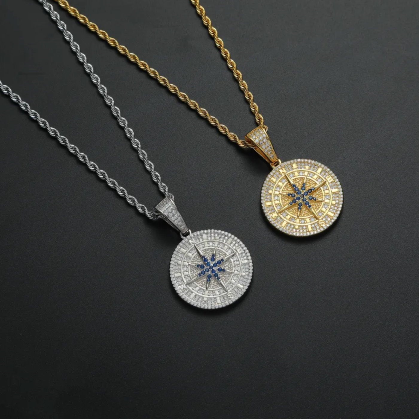 Compass Pendant Chain