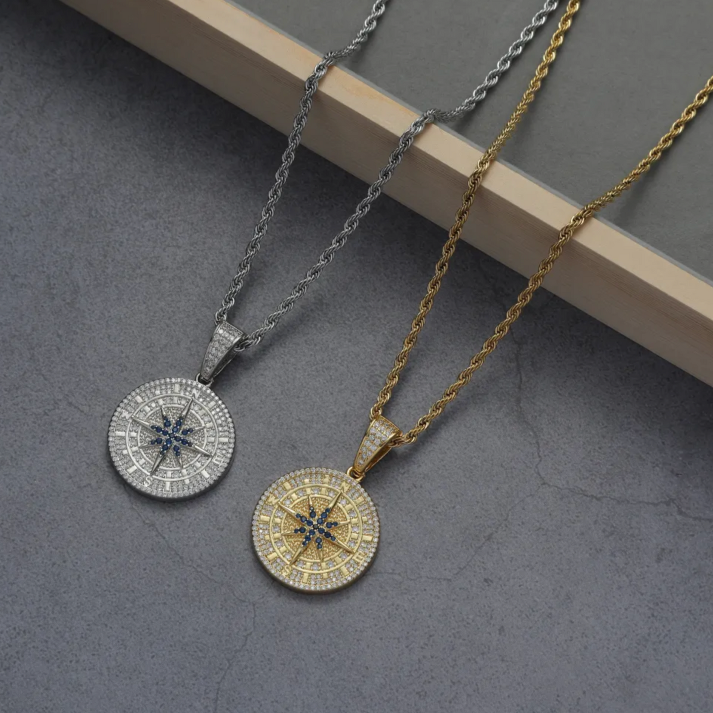 Compass Pendant Chain