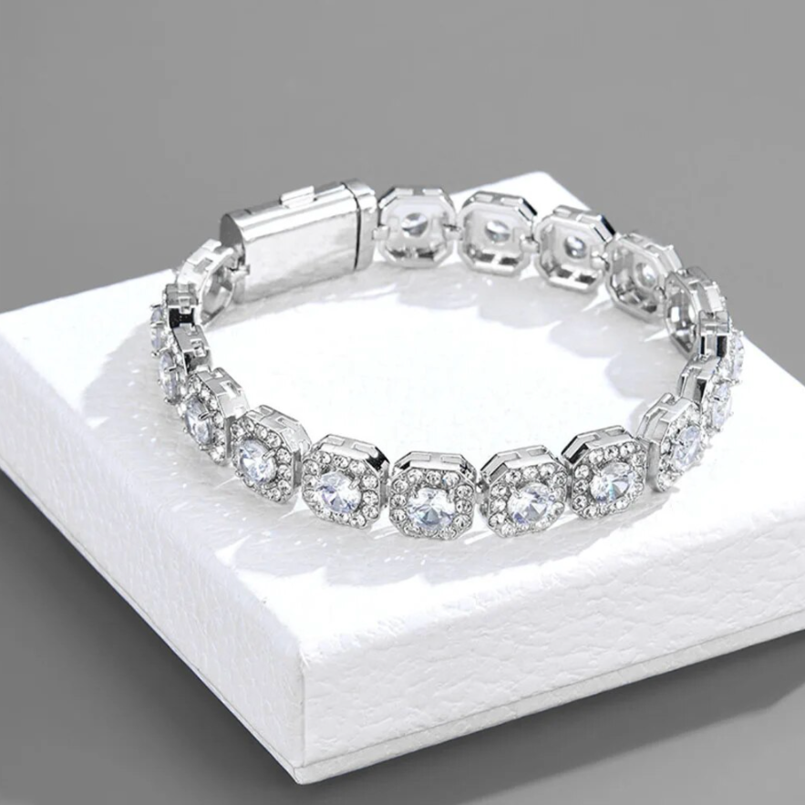 Tennis Cluster Bracelet