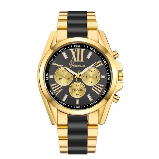 Men's Fashion Watch Two-Tone Oyster Geneva