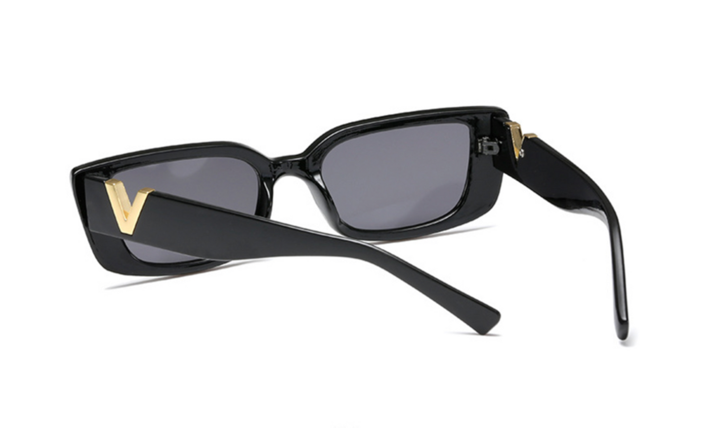 Designer sunglasses gold V 2023