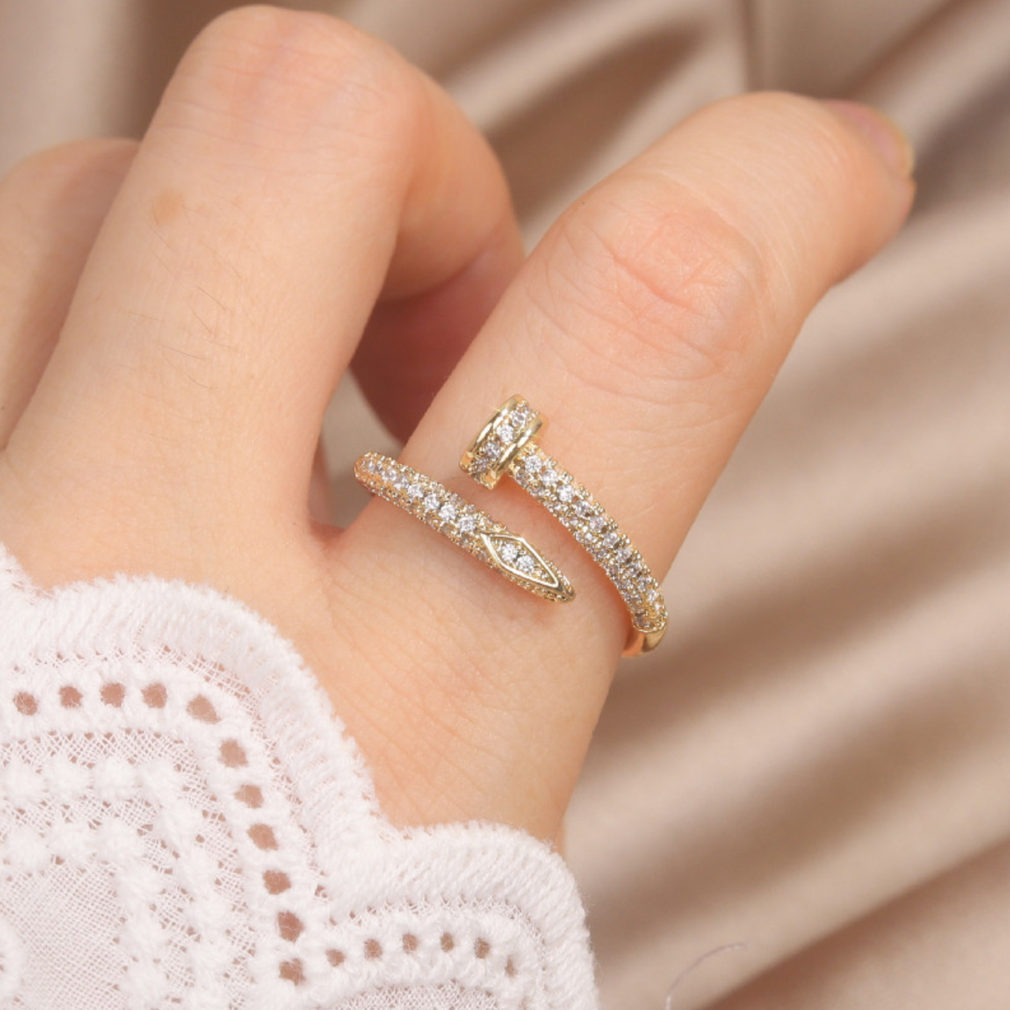 Nail Ring CZ